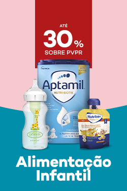 Produtos de akumenta&ccedil;&atilde;o infantil com destaque promocional de at&eacute; 30% sobre pre&ccedil;o de Venda ao P&uacute;blico Recomendado